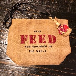 Tan Tote Bag with Black Handles